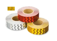 Reflexní samolepící páska na pevný podklad - oranžová - metráž