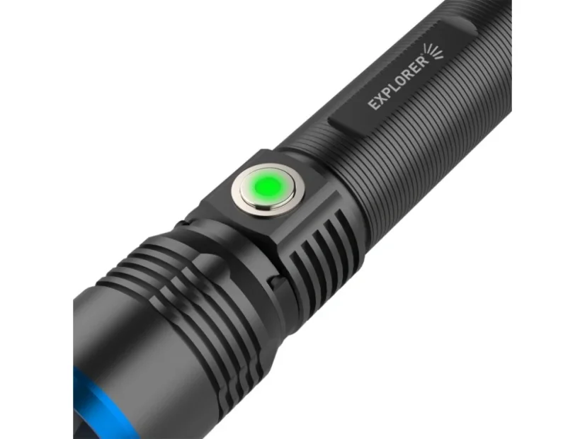 Ruční LED svítilna s dobíjecím stojánkem