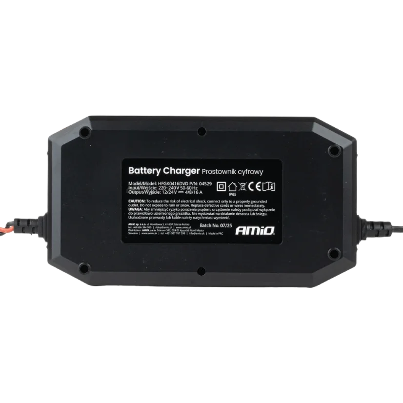 Nabíječka autobaterií digitální 12V (16A) a 24V (8A) s funkcí Boost
