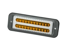 LED stroboskop Proplast PRO-TWIN-CAN pro zástavbu, stříbrný