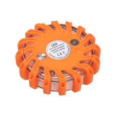 Magnetický výstražný puk 16 LED, nabíjecí červený