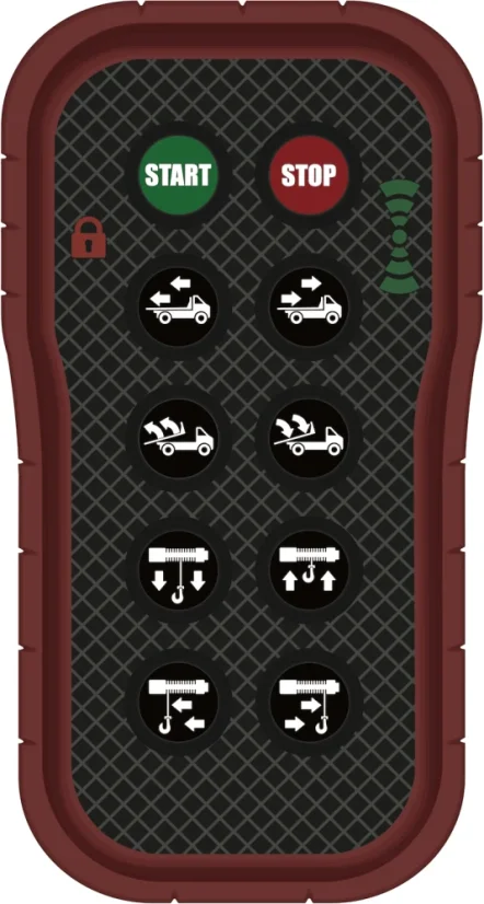 Dálkové ovládání TARSO Titan 8 SC (Bluetooth) - sada
