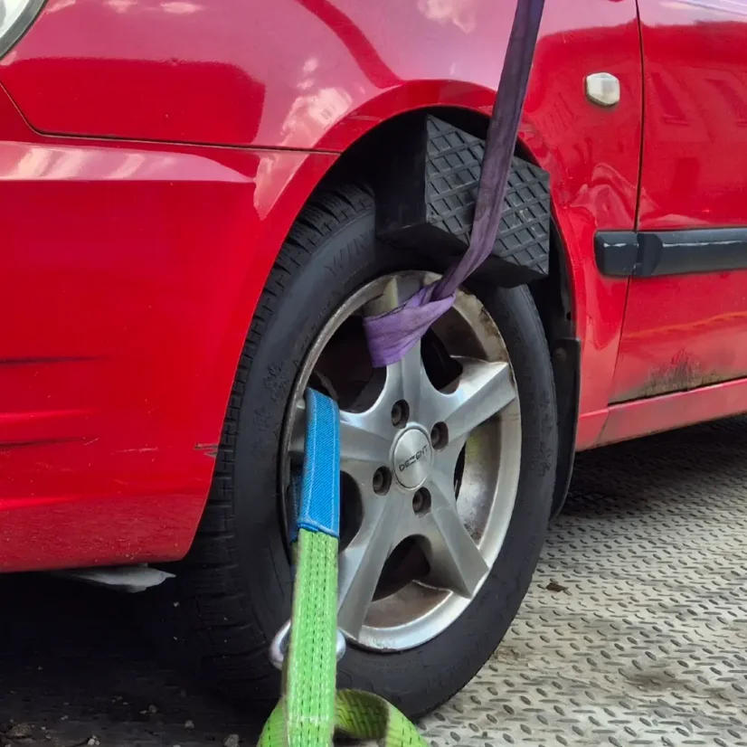 Sada zvedacích smyček pro nakládání vozidel hydraulickou rukou