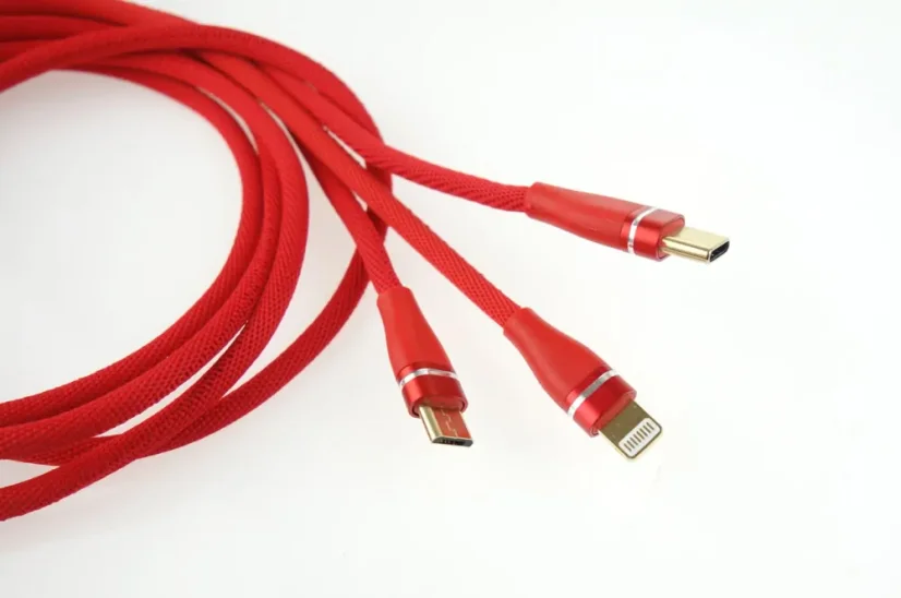 USB kabel USB-A / USB-C + micro-USB + Lightning 1.2m