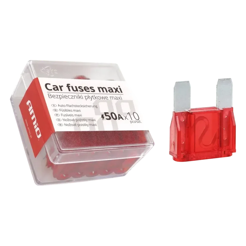 Autopojistky nožové MAXI 50A - sada 10ks Autopojistky nožové MAXI 50A - sada 10ks