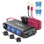 CL roztrojka s voltmetrem, 3x USB-A, 1x USB-C