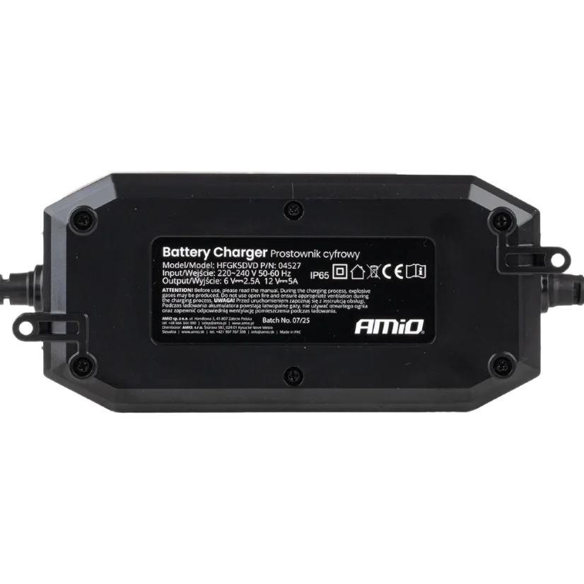 Inteligentní nabíječka autobaterií AGM GEL STD LiFePO₄ - 6V (2,5A) / 12V (5A)