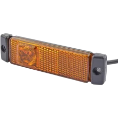 LED obrysové světlo boční Proplast oranžové s odrazkou bokem