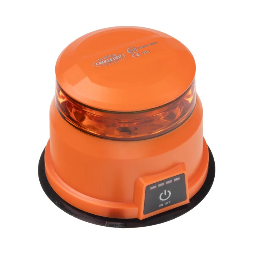 LED maják akumulátorový s dálkovým ovládáním magnetický - oranžový