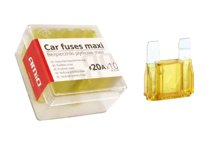 Autopojistky nožové MAXI 20A - sada 10ks Autopojistky nožové MAXI 20A - sada 10ks