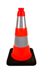 Dopravní kužel Black Base II - 50 cm