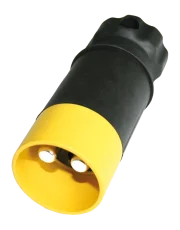 Zástrčka NATO Jaeger žlutá 50mm² - černo/žlutá