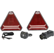 Bezdrátová magnetická koncová LED světla 12/24 V se zpětnou kontrolou, v kufříku