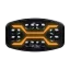 Dálkový světlomet Truck LED X SPIDER 12V/24V - čelní pohled s rozsvíceným stroboskopem Dálkový světlomet Truck LED X SPIDER 12V/24V - čelní pohled s rozsvíceným stroboskopem