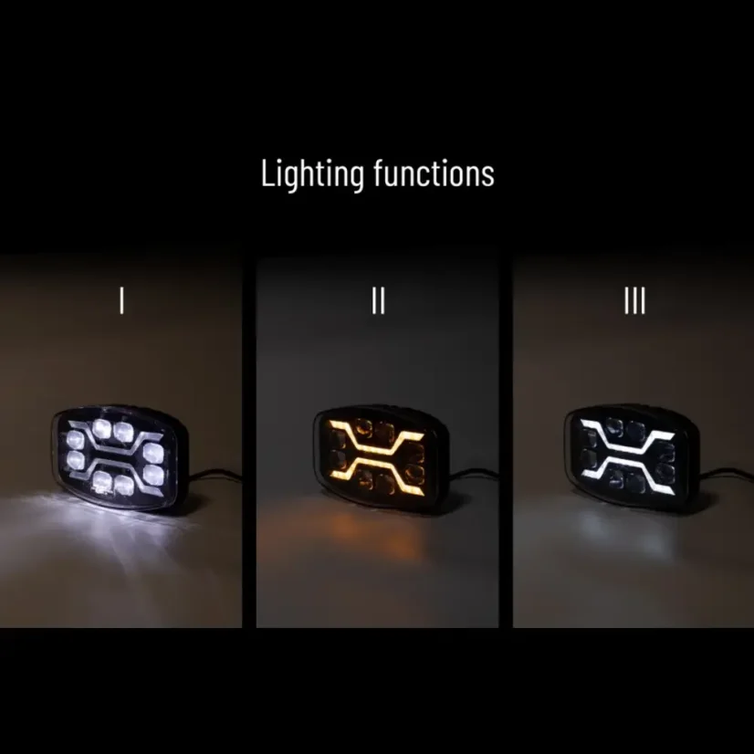 Dálkový světlomet Truck LED X SPIDER 12V/24V - režimy svícení