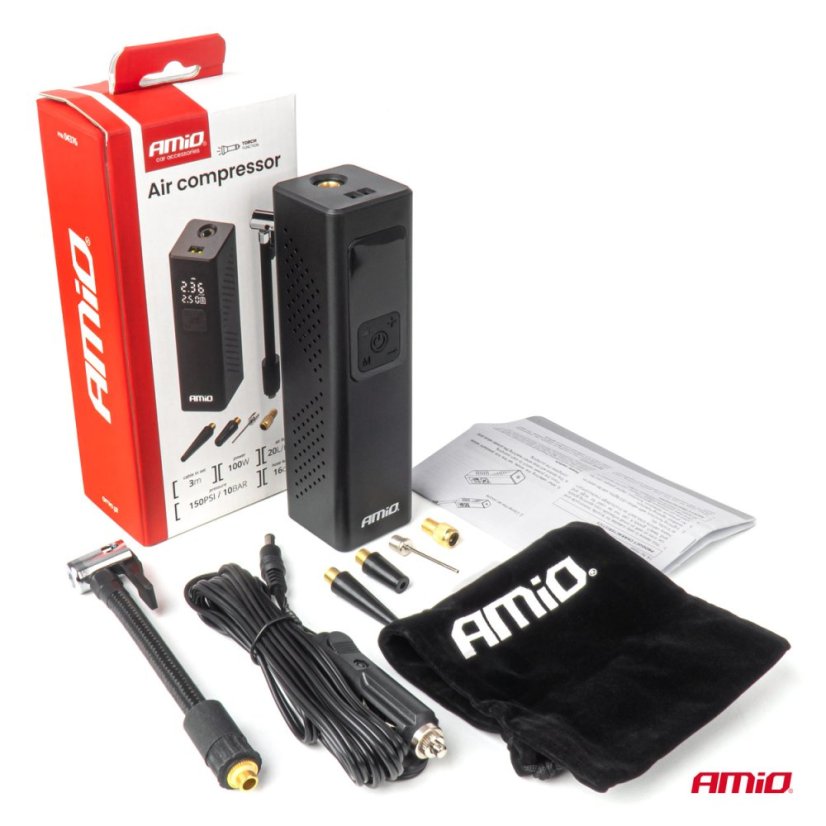 Vzduchový kompresor kompaktní 100W + CL kabel 3m - 12V