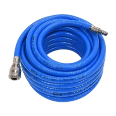 Vzduchová hadice PVC 10mm 20bar + rychlospojky - 10m