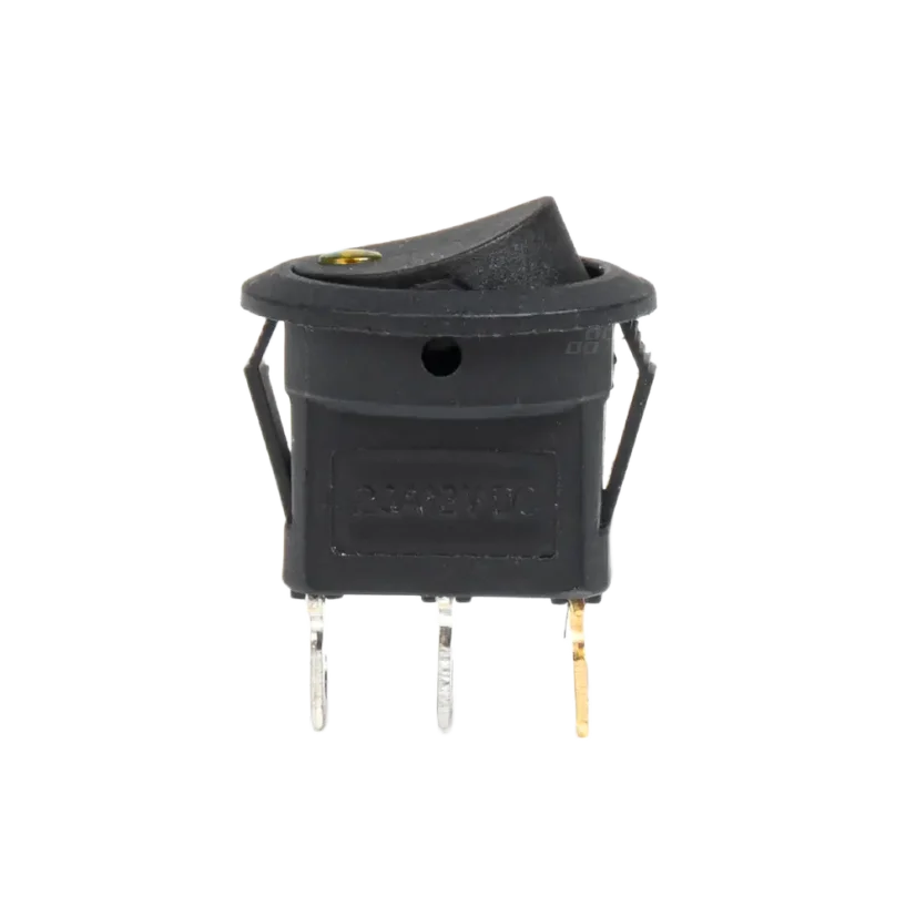 Kolébkový kulatý spínač 12V 20A - oranžová LED