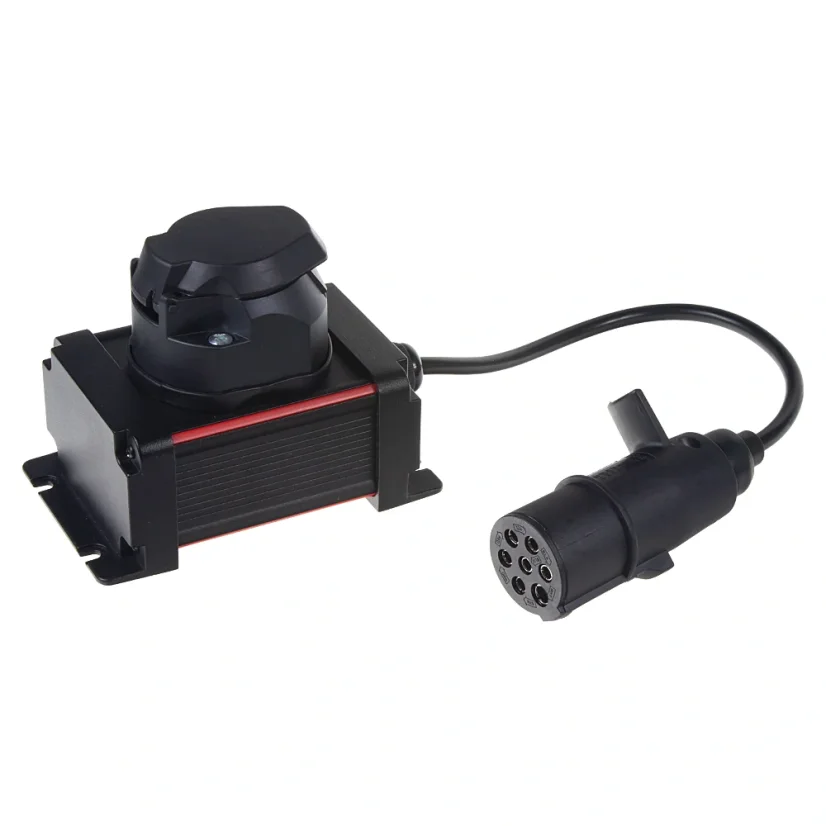 Redukce zásuvky tažného zařízení N-Type 7/7PIN+ měnič 24/12V