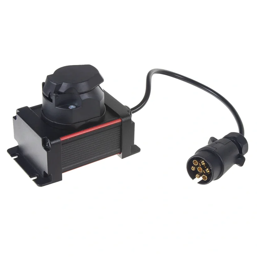 Redukce zásuvky tažného zařízení 7/7PIN + měnič 24/12V