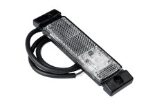 LED obrysové světlo přední Proplast bílé s odrazkou bokem