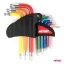 Torx klíče barevné krátké sada 9 ks